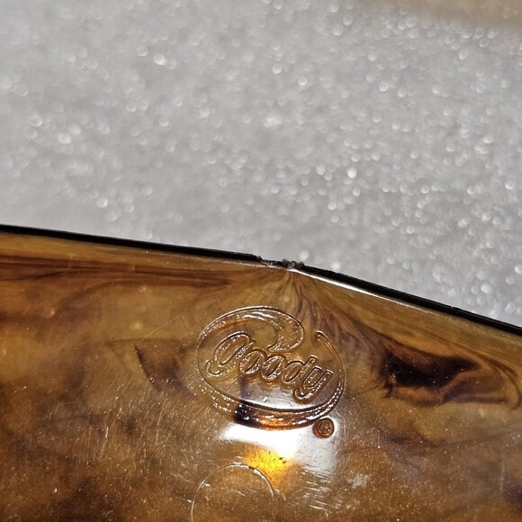 2 VTG Goody French Hair Combs Brown Faux Tourtoise Shell Amber Brown Twist Updo - Picture 5 of 10